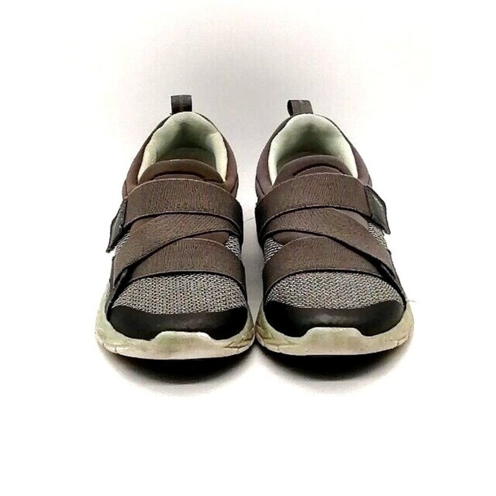 Vionic Shoes Womens Sneakers Dash Gray Hook Loop Strap Walking Round Toe 6.5